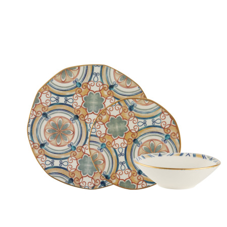 Aryıldız Organik 18 Parça 6 Kişilik Yemek Takımı DB1318 - 5