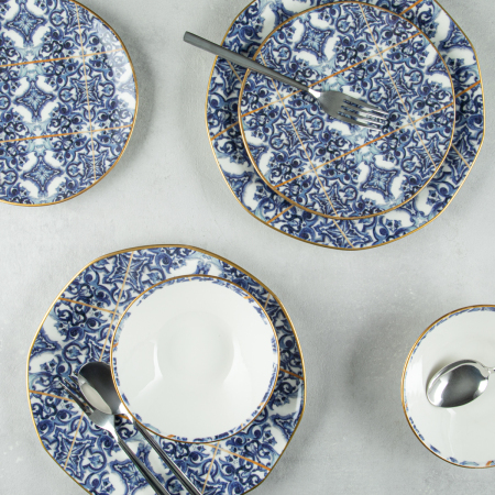 Aryıldız Organik 18 Parça 6 Kişilik Yemek Takımı DB1323 - ARYILDIZ