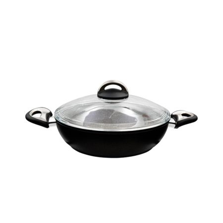 Aryıldız Paris Basık Tencere Siyah 26 Cm - ARYILDIZ