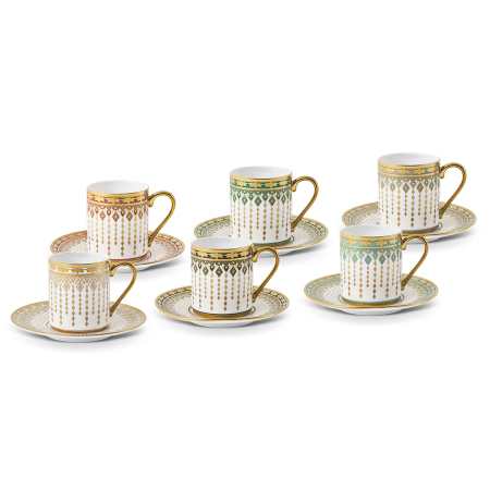 Aryıldız Parisa 12 Parça 6 Kişilik Türk Kahve Fincanı - 2