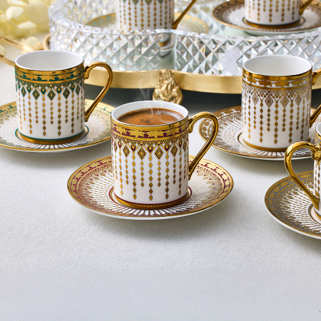 Aryıldız Parisa 12 Parça 6 Kişilik Türk Kahve Fincanı - 2