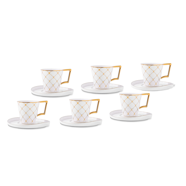 Aryıldız Perla 12 Parça 6 Kişilik Kahve Fincan Takımı 90 ml - 3