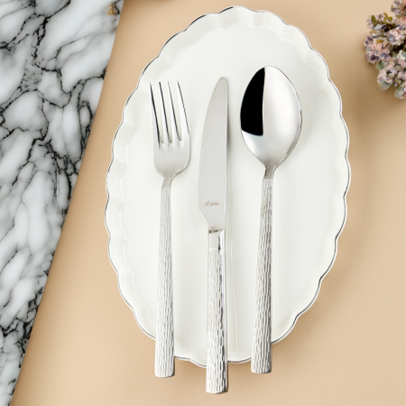 Aryıldız Piero Yarı Mat 60 Parça 12 Kişilik Çatal Kaşık Bıçak Takımı - ARYILDIZ