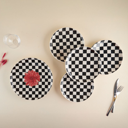 Aryıldız Plaid Rose 7 Parça Pasta Seti - 2