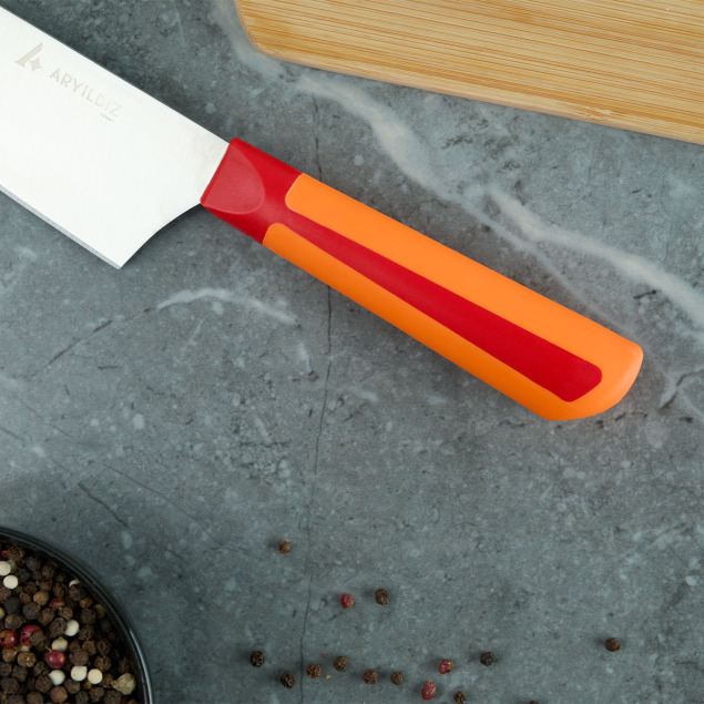 Aryıldız Plurex Big Şef Bıçağı 19 cm Kırmızı - 2