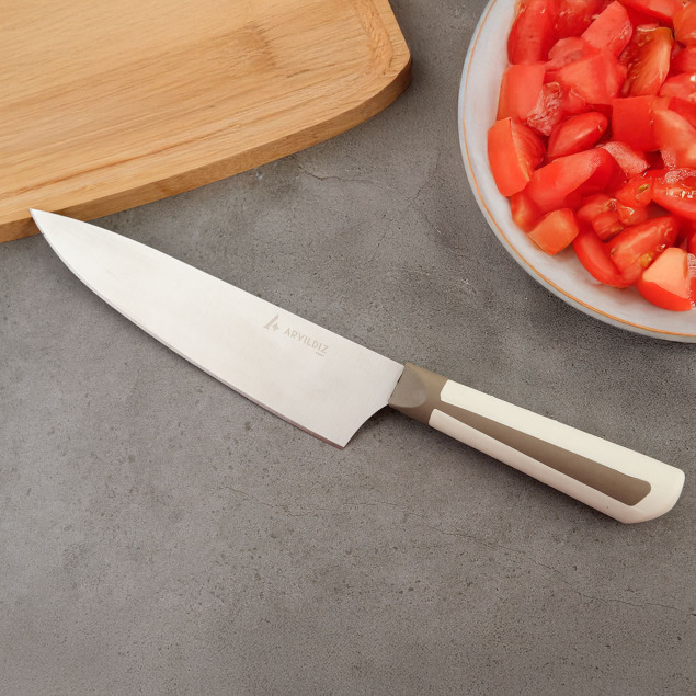 Aryıldız Plurex Big Şef Bıçağı 21 cm Koyu Bej - 1