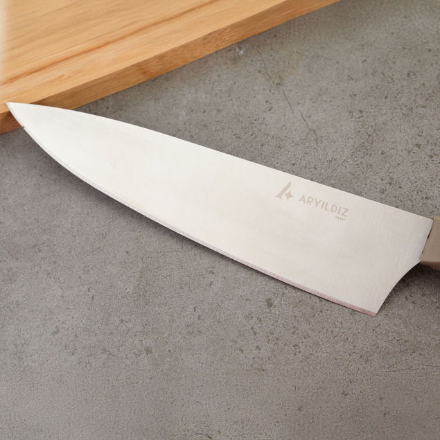 Aryıldız Plurex Big Şef Bıçağı 21 cm Koyu Bej - 5