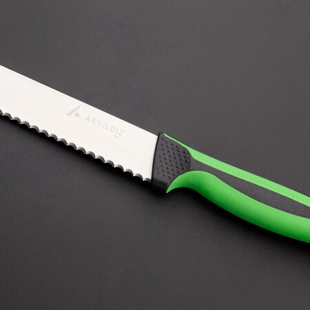 Aryıldız Plurex Dişli Ekmek Bıçağı Yeşil 19 cm - 5