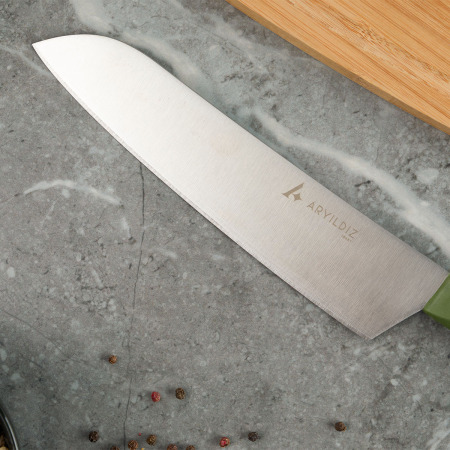 Aryıldız Plurex Santoku Bıçağı 19 cm Yeşil - 3