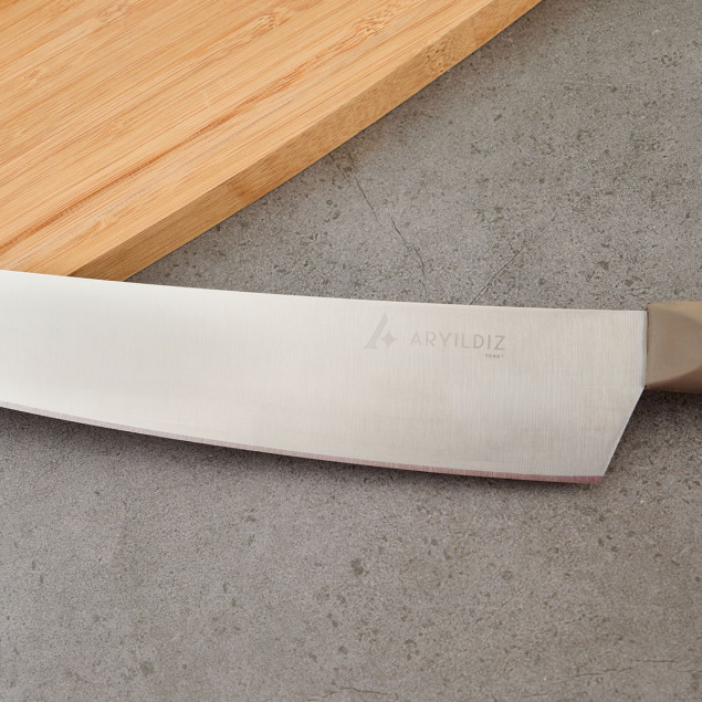 Aryıldız Plurex Santoku Bıçağı 21 cm Koyu Bej - 5