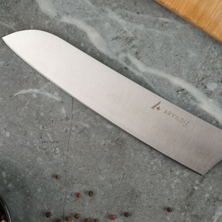 Aryıldız Plurex Santoku Bıçağı 21 cm Mavi - 3