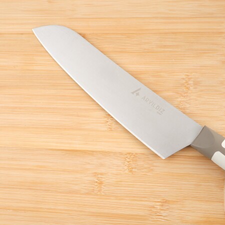 Aryıldız Plurex Santoku Bıçak Koyu Bej 19 cm - 2