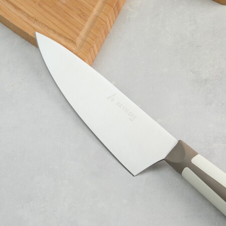 Aryıldız Plurex Şef Bıçak Koyu Bej 17 cm - 3