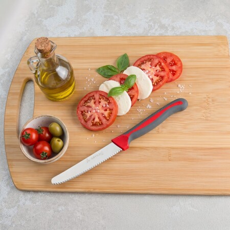 Aryıldız Plurex Tırtıklı Domates Bıçak Antrasit 11,5 cm - ARYILDIZ