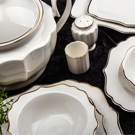 Aryıldız Plus Porselen 60 Parça 12 Kişilik Yemek Takımı 34000 - ARYILDIZ