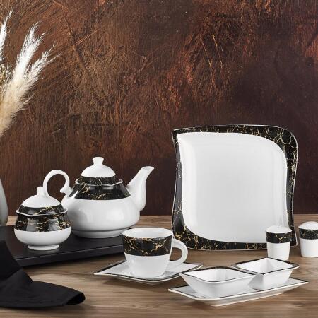 Aryıldız Porselen 30 Parça 6 Kişilik Kahvaltı Takımı 51046 - ARYILDIZ