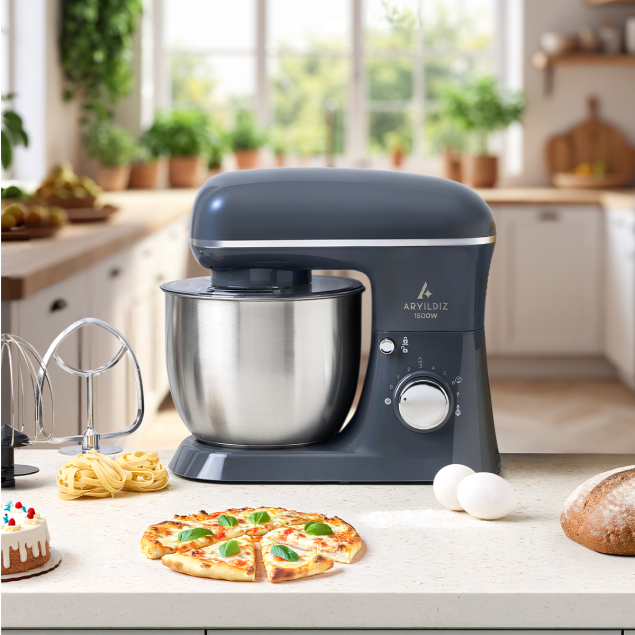 Aryıldız Power Chef Stand Mikser Antrasit - 1