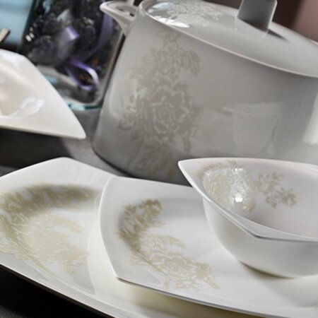 Aryıldız Prestige Bone Porselen 83 Parça 12 Kişilik Yemek Takımı 31006 - ARYILDIZ