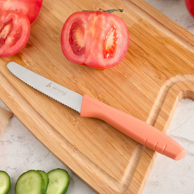 Aryıldız Primo Domates Bıçağı Somon 10 cm - 1