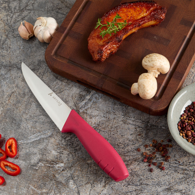 Aryıldız Primo Et Bıçağı Bordo 14,5 cm - 1