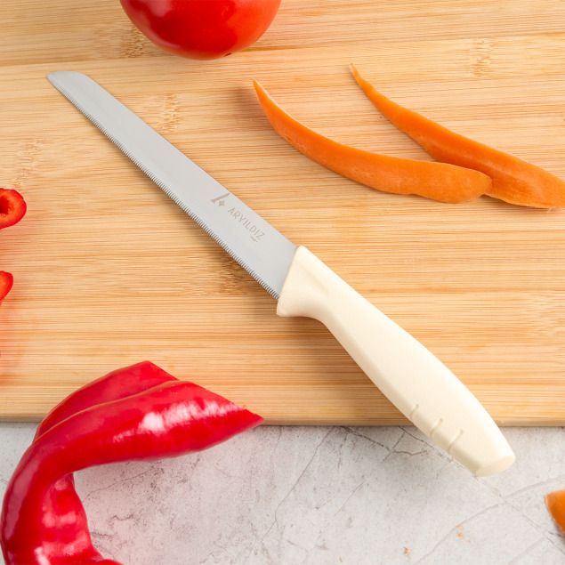 Aryıldız Primo Lazer Ekmek Bıçağı Fil Dişi 17 cm - 1