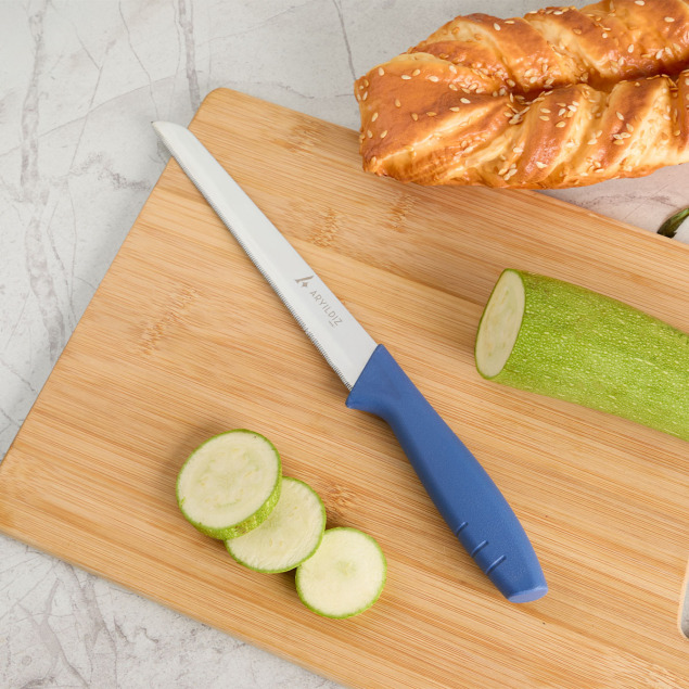 Aryıldız Primo Lazer Ekmek Bıçağı İndigo 17 cm - 1