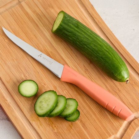 Aryıldız Primo Lazer Sebze Bıçağı Somon 11 cm - ARYILDIZ