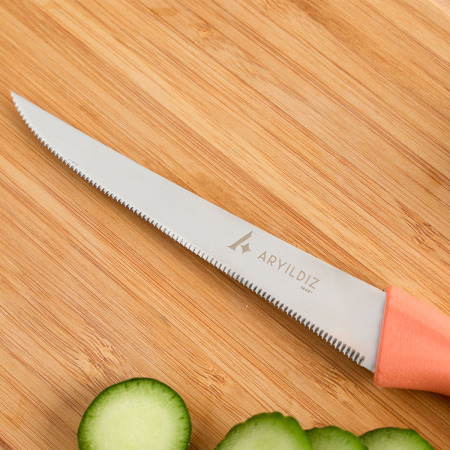Aryıldız Primo Lazer Sebze Bıçağı Somon 11 cm - 2