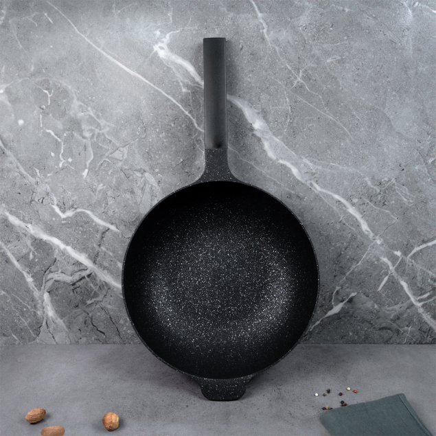 Aryıldız Pro Grade Wok Tava 30 Cm Gri - 3