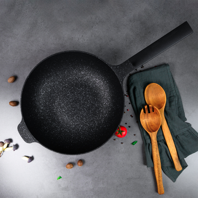 Aryıldız Pro Grade Wok Tava 30 Cm Gri - 2