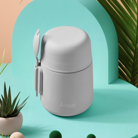 Aryıldız Protherm Duo Termos Gri 500 ml - ARYILDIZ