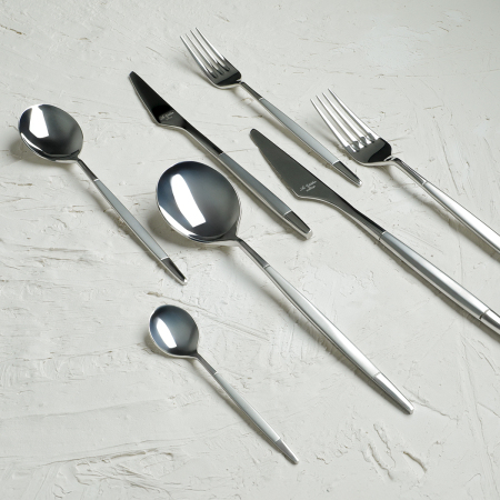 Aryıldız Qubra Prestige Mat 84 Parça 12 Kişilik Çatal Kaşık Bıçak Takımı - 2