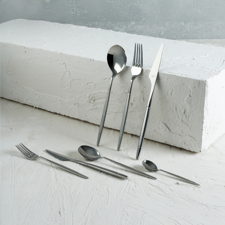 Aryıldız Qubra Prestige Mat 84 Parça 12 Kişilik Çatal Kaşık Bıçak Takımı - 3