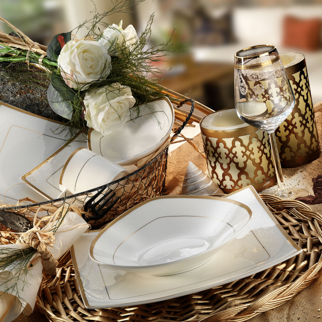 Aryıldız Queen 83 Parça 12 Kişilik Yemek Takımı 30042 - 1