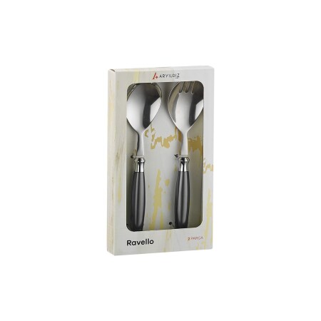 Aryıldız Ravello 2 Parça Salata Servis Seti Gri - 6