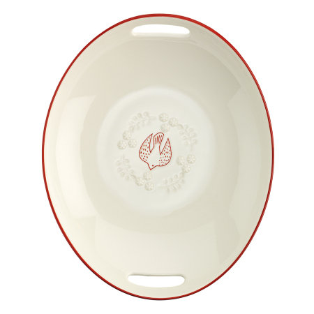 Aryıldız Red Bird Derin Sunum Tabağı 28 cm - 6