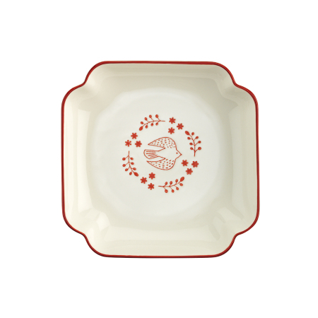 Aryıldız Red Bird Köşeli Tabak 19 cm - ARYILDIZ