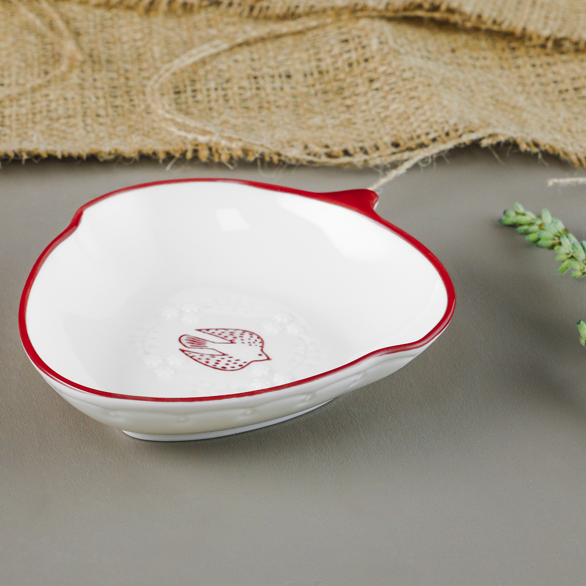 Aryıldız Red Bird Servis Sunum Tabağı 12 cm