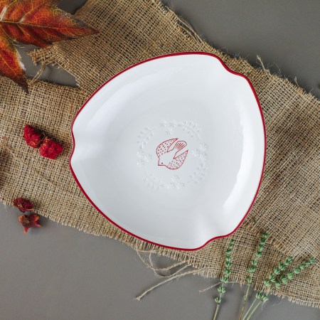 Aryıldız Red Bird Üçgen Tabak 20 cm - 3