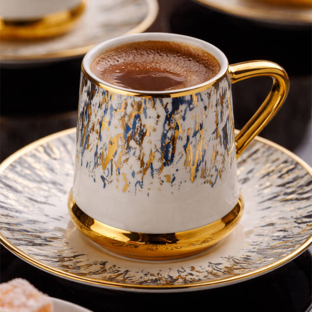 Aryıldız Revan 6 Kişilik Türk Kahve Fincan Takımı - 3