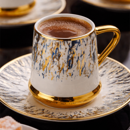 Aryıldız Revan 6 Kişilik Türk Kahve Fincan Takımı - 4