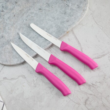 Aryıldız Rexa 3 Parça Sebze Bıçak Seti Lila 10 cm - 2