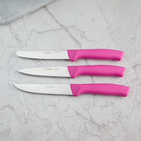 Aryıldız Rexa 3 Parça Sebze Bıçak Seti Lila 10 cm - 4