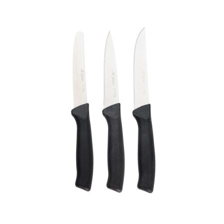 Aryıldız Rexa 3 Parça Sebze Bıçak Seti Siyah 10 cm - 5
