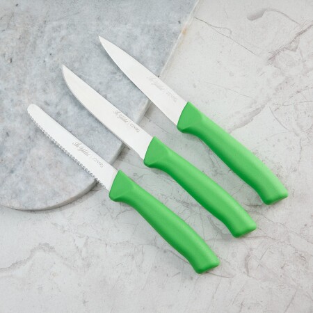 Aryıldız Rexa 3 Parça Sebze Bıçak Seti Yeşil 10 cm - 2