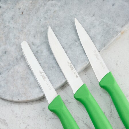 Aryıldız Rexa 3 Parça Sebze Bıçak Seti Yeşil 10 cm - 4