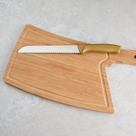 Aryıldız Rexa Tırtıklı Ekmek Bıçak Gold 19 cm - 2