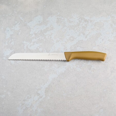 Aryıldız Rexa Tırtıklı Ekmek Bıçak Gold 19 cm - 6