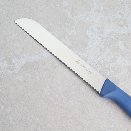 Aryıldız Rexa Tırtıklı Ekmek Bıçak Mavi 19 cm - 4
