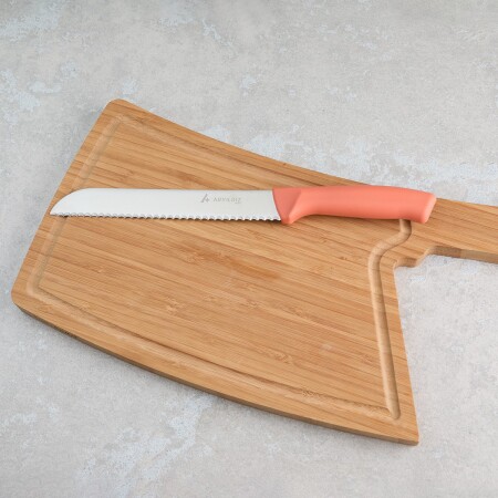 Aryıldız Rexa Tırtıklı Ekmek Bıçak Turuncu 19 cm - 2